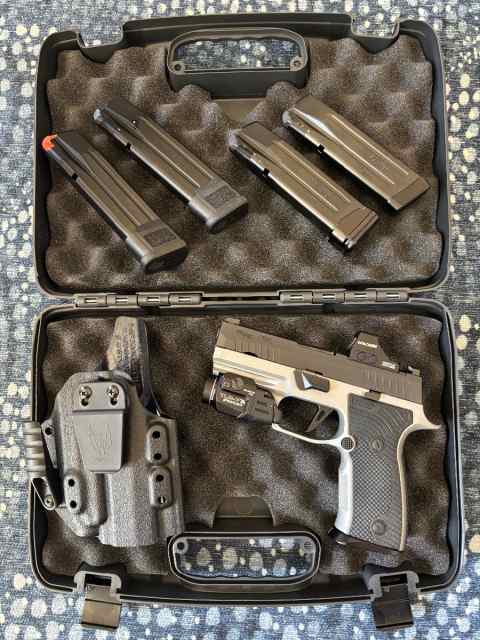 P320 AXG Carry w/ holster, 4x mags and red dot