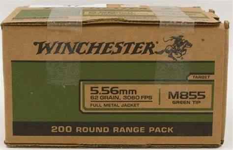 Winchester 5.56 Nato 62 grain 200 range pack 