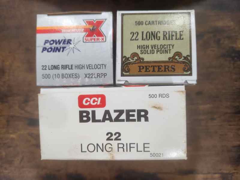  Vintage 22 lr-1 Br CCI Blazer 1 Br Peter 1 BR Win