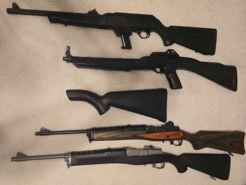 Rifles- Ruger, various 