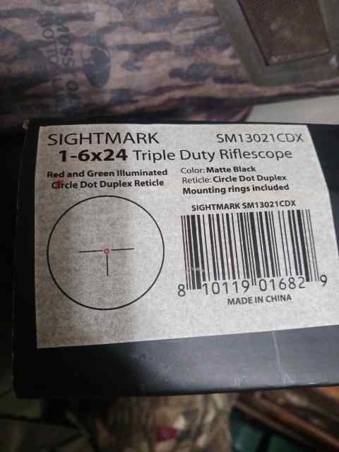 Sightmark 1-6×24 illuminated 