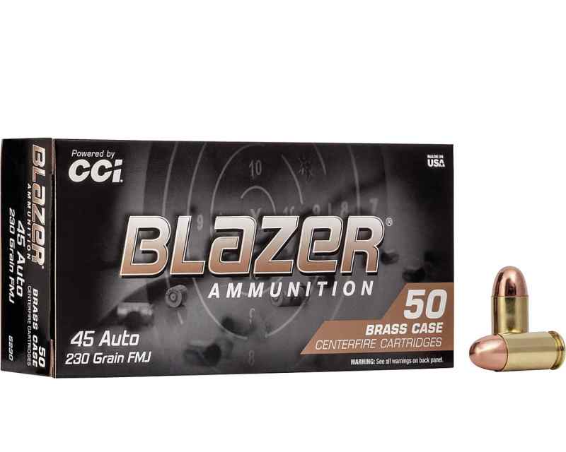 New Blazer 230g Brass 45 ACP Ammo