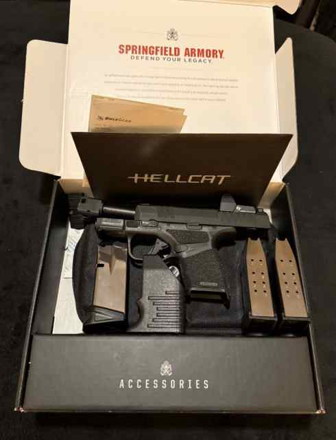 Springfield HellCat 9mm RDP TB w/CT Green RAD Pro