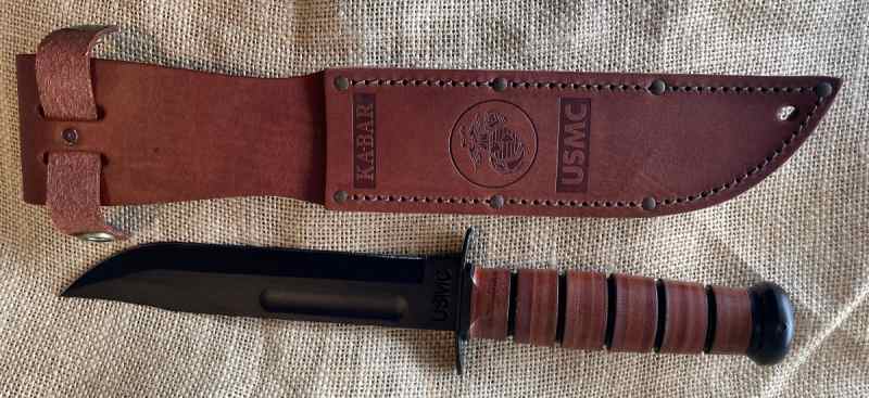 Ka-Bar USMC Knife &amp; Sheath