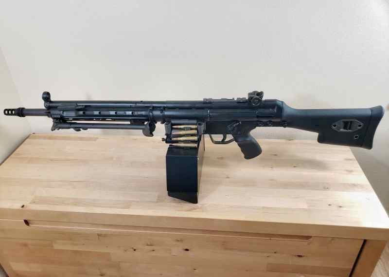Buil PTR Belt-Fed SemiAuto Rifle HK21 Clone 7.62mm
