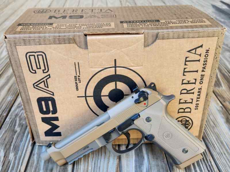 Beretta M9A3 FDE 9MM 17+1 Threaded W/ Box