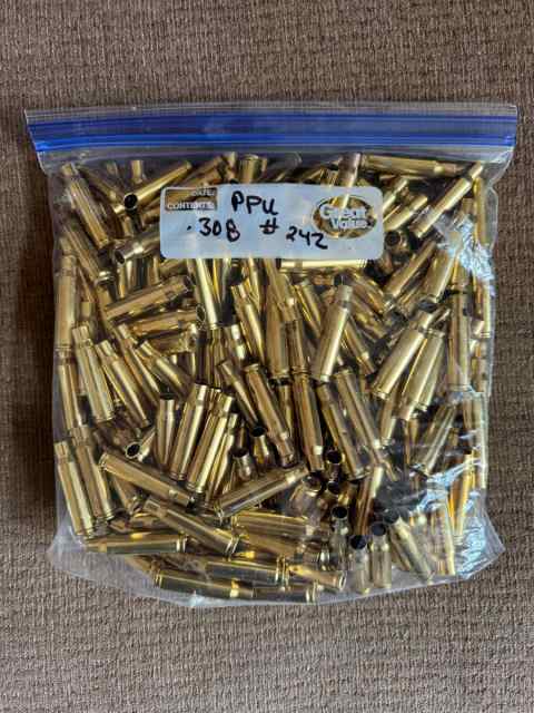 PPU .308 Reloading Brass