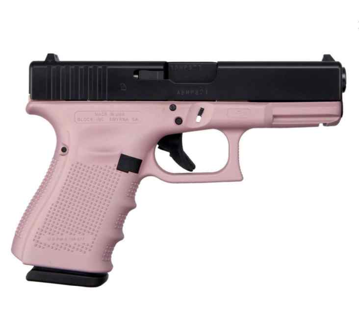 GLOCK 43X PINK BLACK SLIDE 9MM 10 ROUND PISTOL