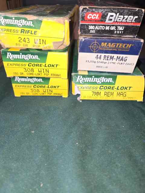 Misc rifle and pistol Ammo