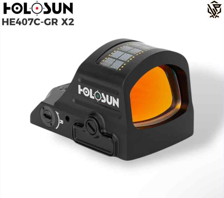 Holosun HE407C-GR-X2 Elite Green Dot Sight - 2 MOA