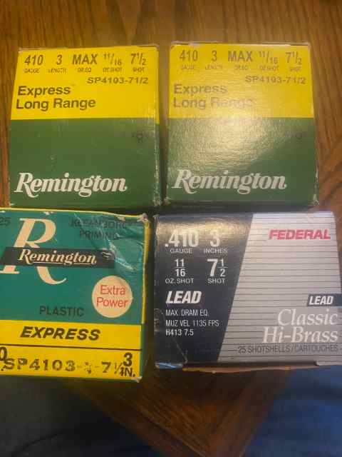 Remington  Federal 410 ga Shotshells High Brass 3&quot;