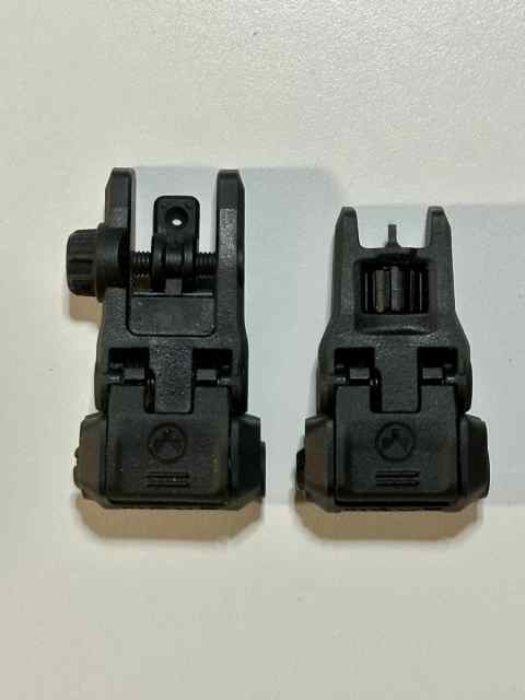 MAGPUL MBUS 3 FRONT &amp; REAR IRON SIGHT SET - BLACK