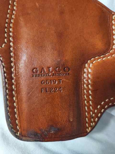 Galco Fletch High Ride Leather Belt Holster