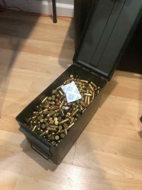 1000 rounds .45acp in ammo can