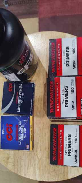 Reloading Primers and Powder for sale